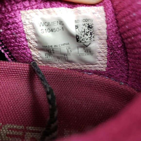 Saucony Peregrine 8 Running Shoe Womens 10.5 Black Vibram Trail Ice Snow Sneaker - Picture 13 of 13